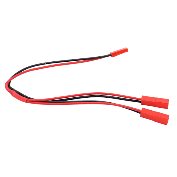 JST-pluggsplitter JST hann-hunn Y-kabel 1 hunn til 2 hann parallell adapterkabel for RC-bil, fly og båter