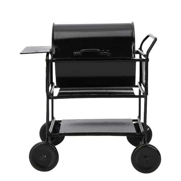 Dukkehus Tilbehør Mini Grill Rack Håndvogn Køkken Simulation Ornament 1:12