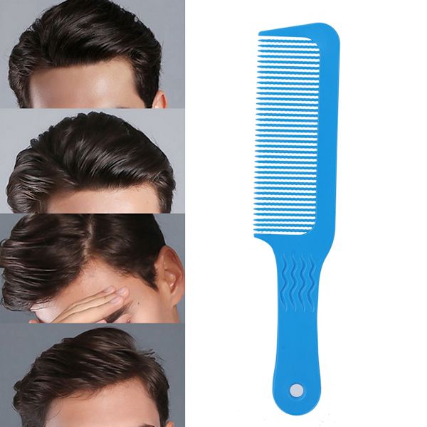 Profesjonell Salong Wave Tooth Hair Combs Frisør Styling Barber Stylist Tool Blå