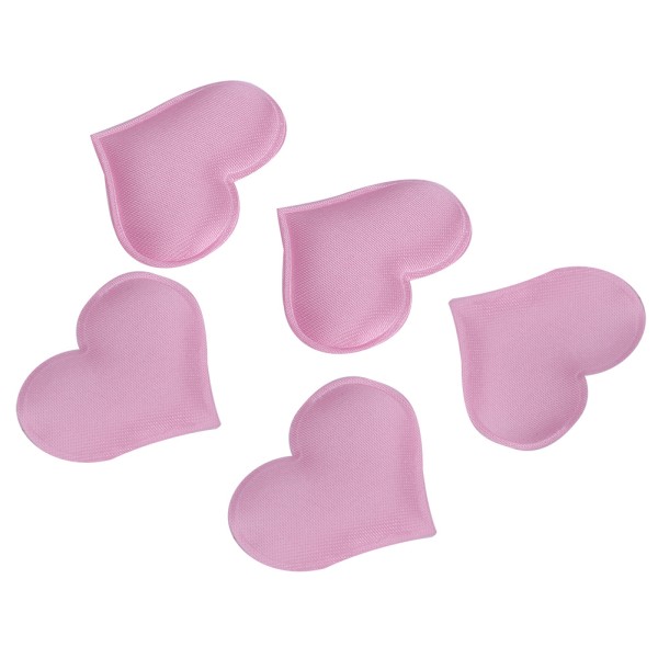 Gör-det-själv handgjorda hjärtformade bröllopsdekorationer för alla hjärtans dagfesttillbehör (3,2 cm rosa 500 st väska)
