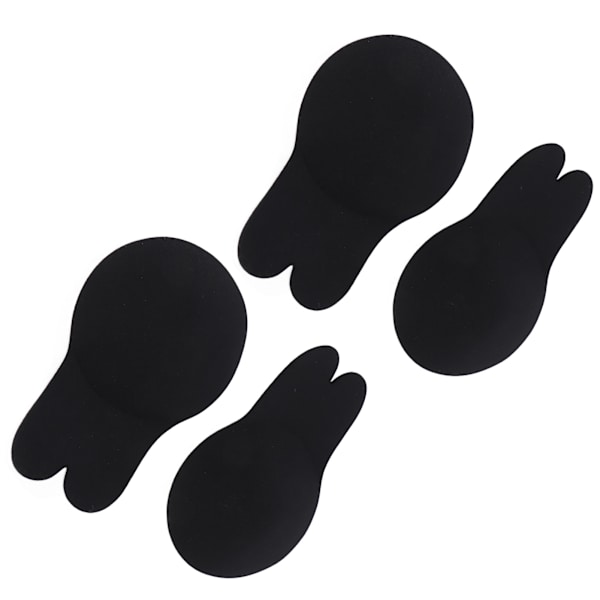4 stk. selvklebende brystdeksler, vaskbare, gjenbrukbare, helsemessig trygge, praktiske, selvklebende, usynlige bh for dans, fest, ball