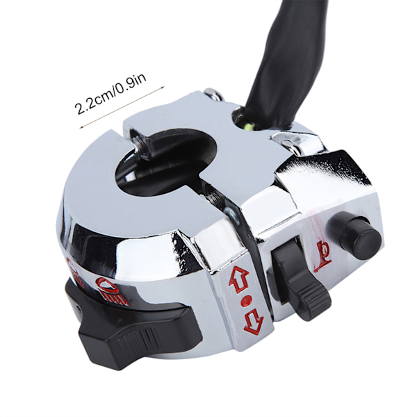 Motorsykkel Funksjonsbryter Horn Blinklys Bryter Blinklys For 22mm Styre