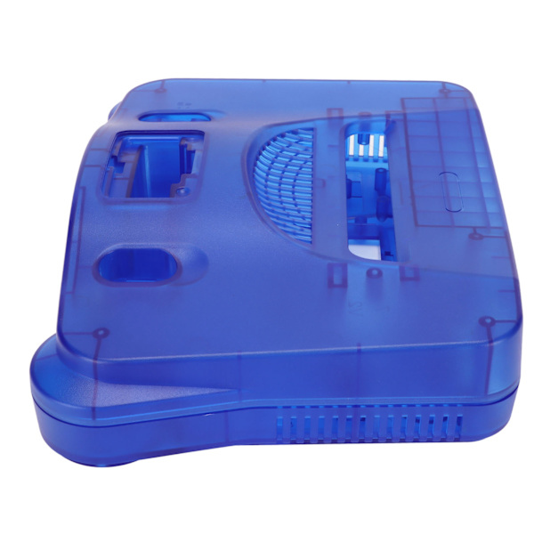 Retro-videopelin konsolin läpikuultava sininen vaihtokuori N64 Retro-videopelin konsolille