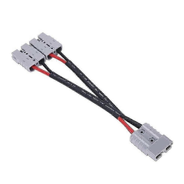50A kompatibel med Anderson Plug Connector Dobbelt Y Adapter Batteri Strømstik kompatibel medklift Strømstik med 6MM Bilkabel