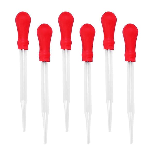 Bærbar silikonepipettedråber til hjemme- og skoleartikler 10 stk. Ideel til eksperimenter Multi Multi 10pcs