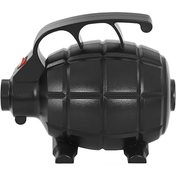 Elektrisk Luftpump Madrass Luftpump Matta Pool Båt Uppblåsbar Paddel (600 W, 4 Munstycken, Bärhandtag, Svart)