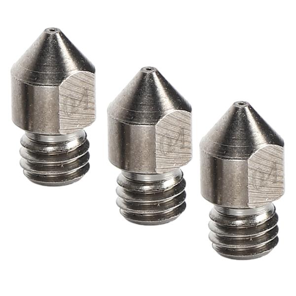 3 st 3D-utskriftsmunstycken MK8 Hög temperatur Korrosionsbeständigt munstycke för 3D-skrivare 1,75/0,4 mm