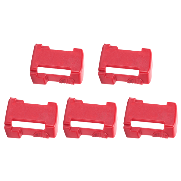 5 kpl akun solkipidikkeen lisävaruste Milwaukee M18 -sarjan litiumparistolle, punainen