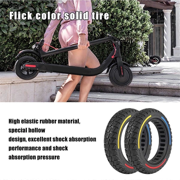 9.5In 9.5x2-6.1 Massivt Däck E-Scooter Off-Road Däck för M365 E-Scooter