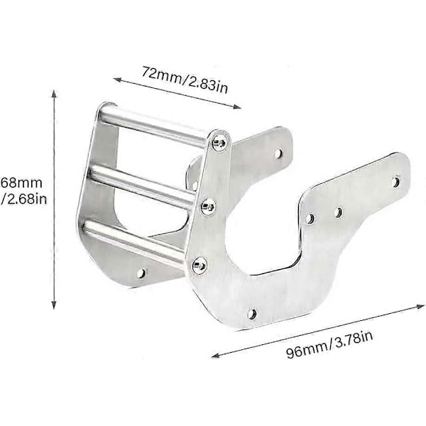 Etupuskuri Helppo Asennus Vaihto 4WD Jäykkä Akseli Monsteri LOSI LMT 1/10 (hopea)