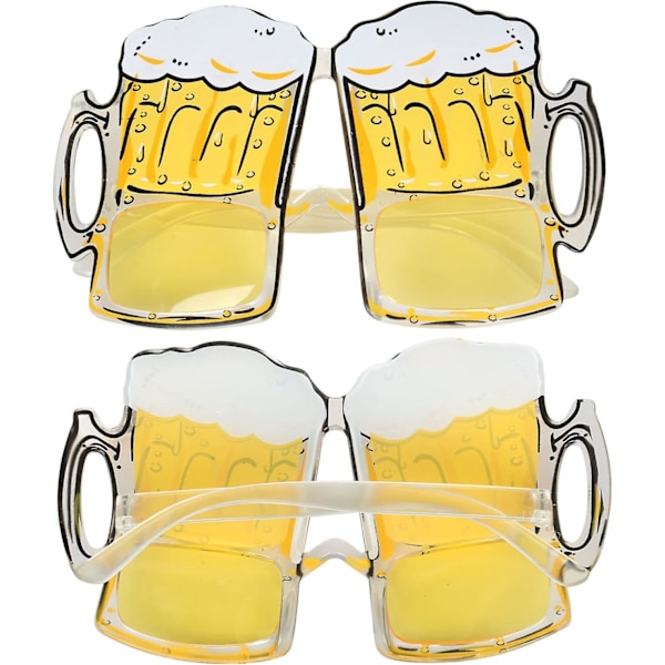 Gadget Roliga Glasögon Ölglas Kostym för Möhippor Fester Festivaler 4 st