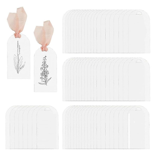 50 stk. Akryl Bordkort Bryllup Blank