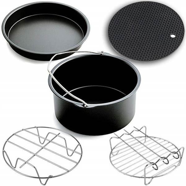 10 stk Airfryer Bagetilbehør 3.2Qt-5.8Qt Airfryer Til Pizzaer Kager Brød Quiches Pandekager 8 7 6 tommer Valgfrit