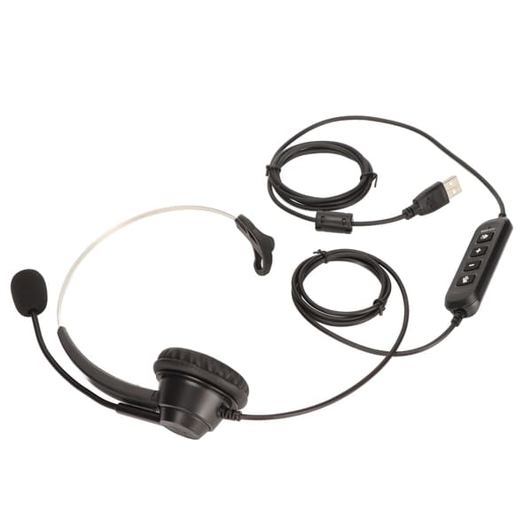 Business Headset ENC Aktiv brusreducering Enkelörad Volymjusterbar Mute Control Telefonheadset