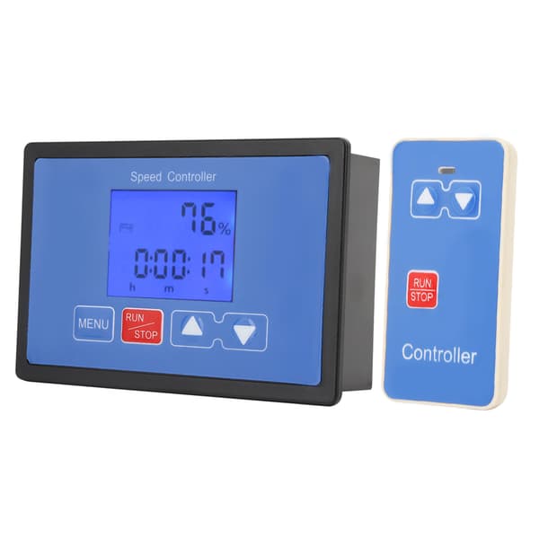 Fjernkontroll DC børstemotor hastighetskontroller 6.5V-55V 30A LCD motorsykkel kjøre-/stopptimer