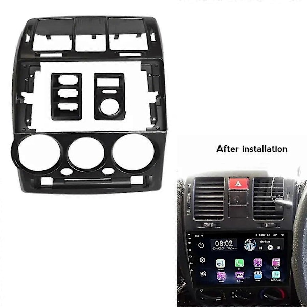 For 2002-2011 HYUNDAI GETZ (9 tommer) Bilradio Fascia Android GPS MP5 Stereo Spiller 2 Din Hovedenhet Panel Dash Ramme Installasjon Zekai RHD Svart