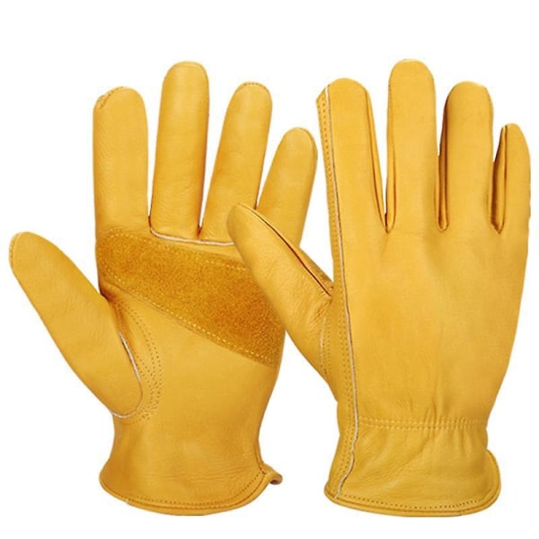 Joustavat, piikkien kestävät nahkaiset puutarhakäsineet - 1 pari (musta, 8,5 * 18 cm)