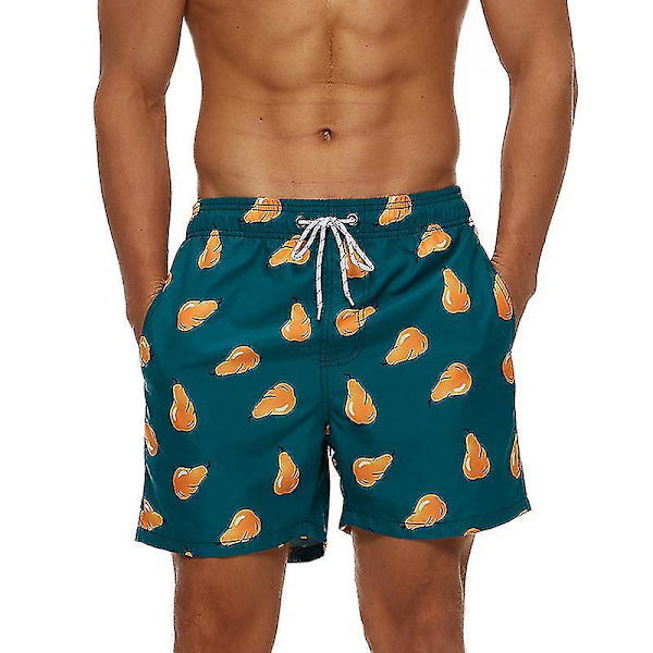 Hurtigtørkende Herre Strandshorts Badebukser Strandtøy - Pære M