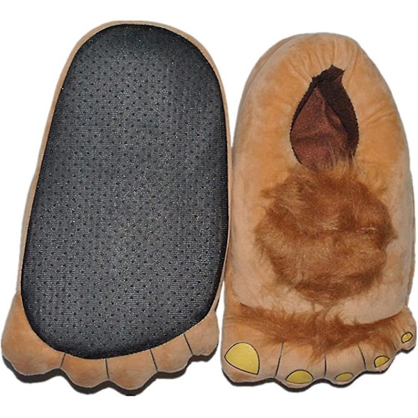 Unisex Vuxentofflor Tofflor Stora Fotavtryck Plyschtofflor Varma Vintergåva (36-42)
