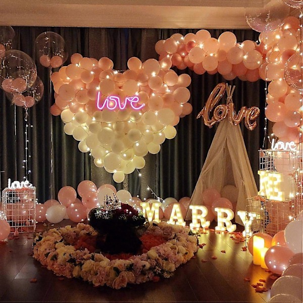 Love Neon Skilte Lys LED Love Kunst Kollegie Hjem Skilt Vægdekoration Borddekoration til Valentinsgave