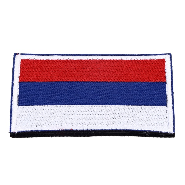 European Country Flags Patch World National Krok och Loop Badge Broderad Patch Accessoar Ryssland