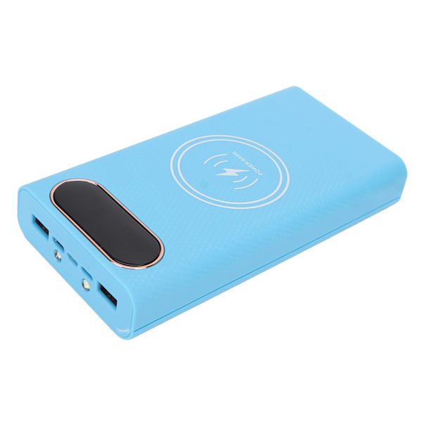 10W 5W 6 21700 Akkukotelo Hitsaus Ilmainen Power Bank Box Kit DIY Langaton laturi Case Sininen