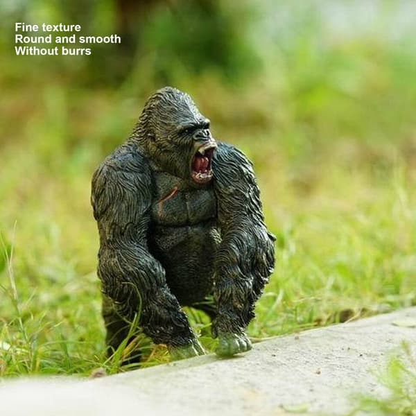 Realistisk chimpanse statue plastik dyre action figur håndmalet legetøjs statue model