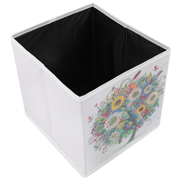 Diamantmaleri Træ Opbevaringsboks Foldbar Resin DIY Maling Kits Diverse Beholder