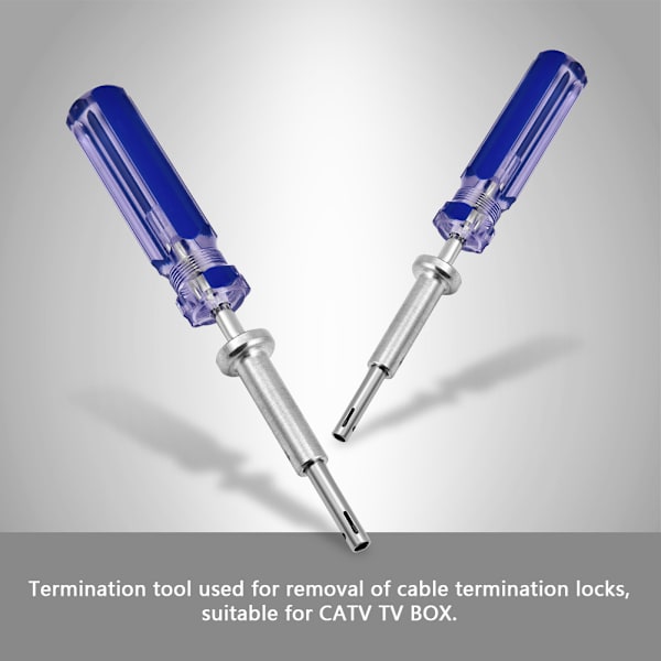 7in Låsning Oplåsning Terminator Tool Bump Key til CATV TV Boxes Kabel