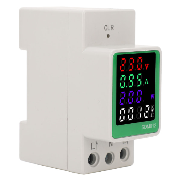 LED Digital Färgdisplay Elektricitetsmätare Enfas AC Ström Spänning Frekvens Effektfaktor Mätare AC230V 0-100A RS485 Typ