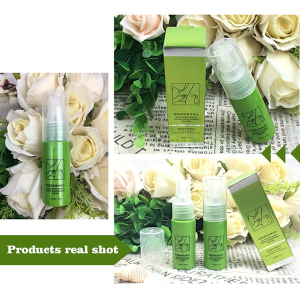 Sommar Underarm Body Odor Deodorant Spray Naturlig Växt Antiperspirant Spray