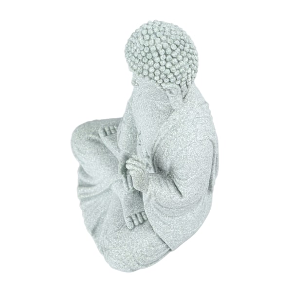 Liten Buddha-dekorasjon Utsøkt håndverk Buddha-pynt i grønn sandstein for fryktløshet i fisketank Buddha