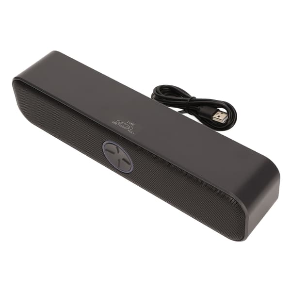 Datorhögtalare USB-driven Stereo 2 Kanal Plug and Play RGB Datorhögtalare Svart