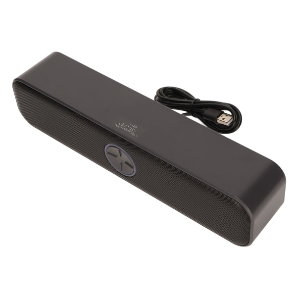 Datorhögtalare USB driven stereo 2-kanals Plug and Play RGB Datorhögtalare Svart