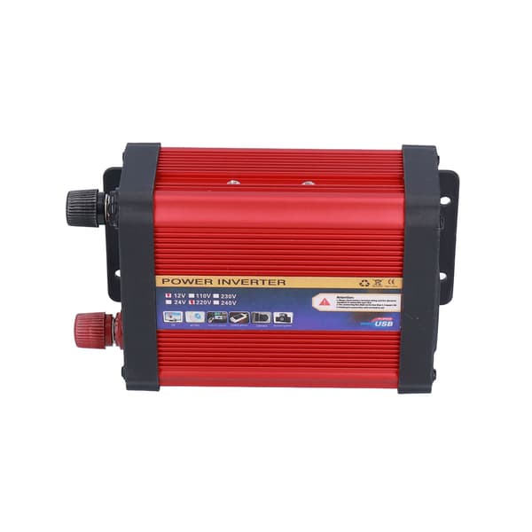 Bärbar 400W Bilströmsomvandlare 2 USB-portar Snabbladdande Spänningstransformator Modifierad Sinusvåg 12V-220V 50HZ±5HZ