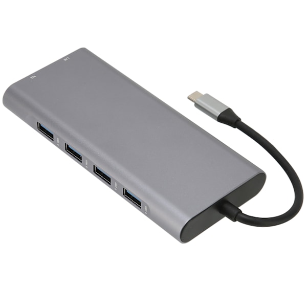 Type C -keskitin 4K teräväpiirto 5 Gbps siirto PD lataus alumiiniseos Type C telakointiasema