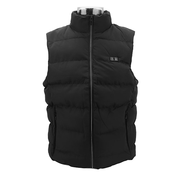 Elektrisk oppvarmet vest 15 oppvarmingssoner Lett Vanntett Dual Control USB oppvarmet vest for Camping Ski Utendørs XL