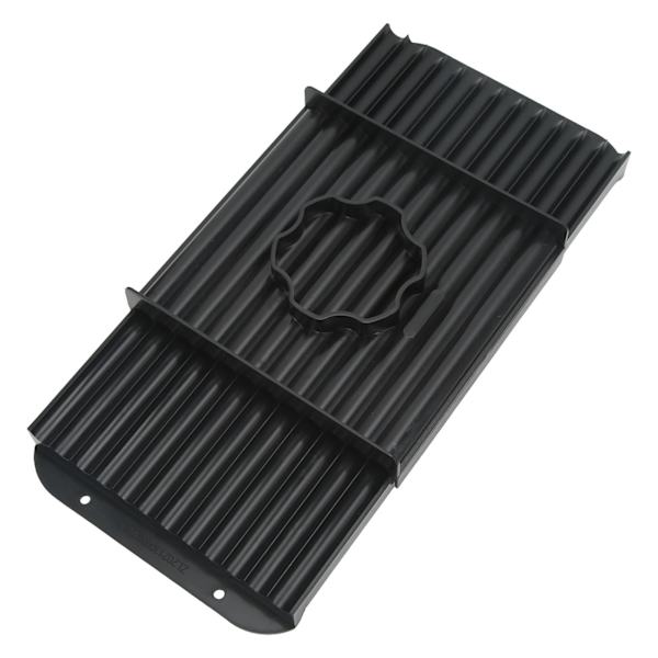 Rullplatta för bete, ABS-plast, svart, bärbar, lätt, fiskebete, rullbräda för utomhusbruk, 14 mm/0,56 tum