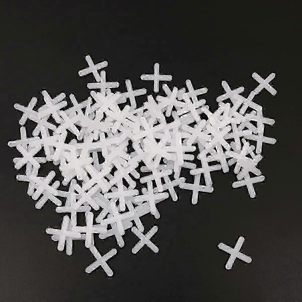 Förpackning med 2500 Kakelkryss 3.0mm Plattkryss Plast Korsformade, för Exakt Kakelpositionering DIY