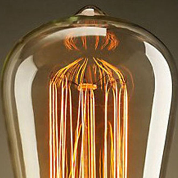 6 st E27 Retro LED-lampor 40W för matsal vardagsrum sovrum badrum