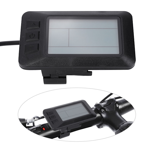 Elcykelkonvertering Elektrisk tillbehör KT LCD7 LCD-instrument med vattentät kontakt USB