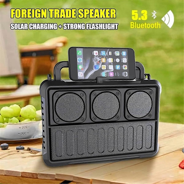 Aurinko langaton Bluetooth-kaiutin kannettava FM-radiokaiutin kulta