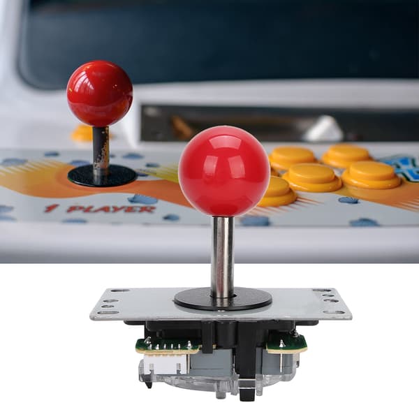 DIY Game Rocker Set DIY Game Joystick Kit Fighting Game Tilbehør Lys til Windows XP / Win7 / Win8Rød