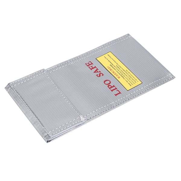 Lithium-ion batteri sikker taske Brandsikker eksplosionssikker opbevaringstaske beskytter 10x20cm