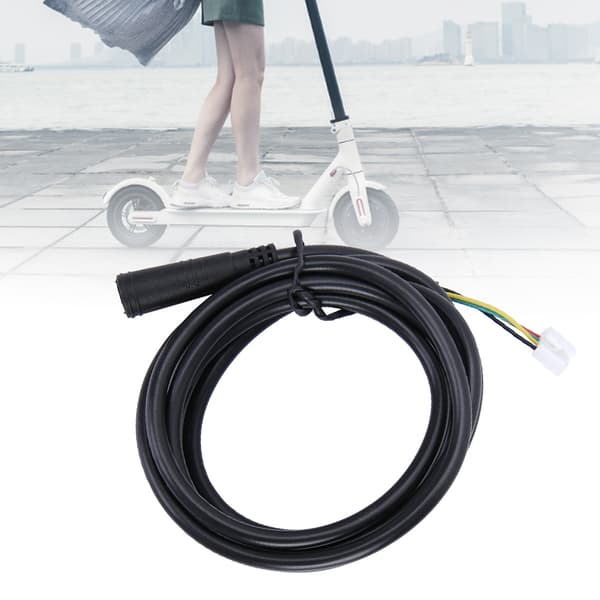 1,27 m 42V Sort Gummi Data Strømkabel Tilbehør til Xiaomi Mijia M365 Elektrisk Scooter