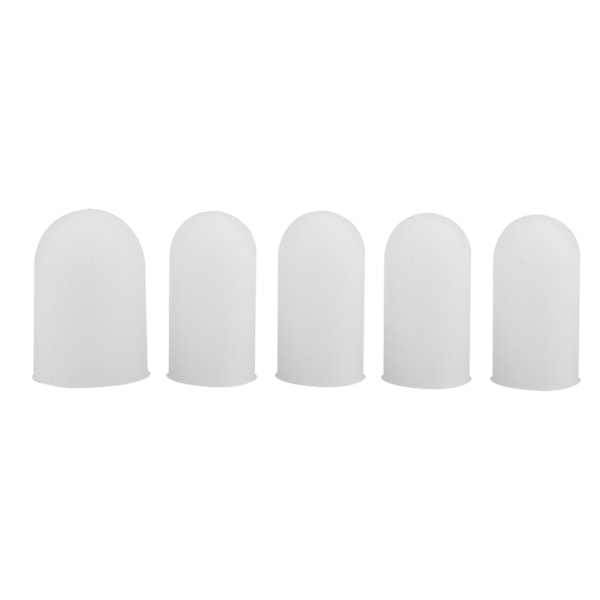 5 st Silikon Fingerskydd Tummar Skydd Fingertoppshandskar för Värme Matlagning Bakning Grill B