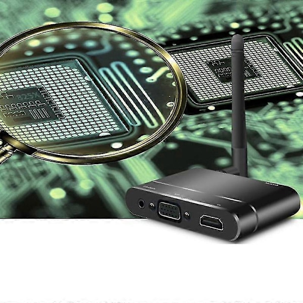 Trådlös Wifi HD VGA AV Display Adapter Miracast Airplay DLNA Skärmspegling kompatibel med XR IOS Android P