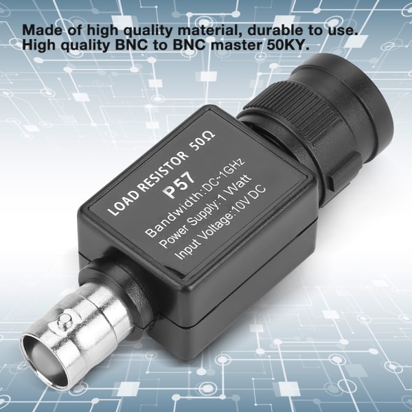 P57 50ohm Svart BNC til BNC Hun 50KY Q9 adaptertilbehør