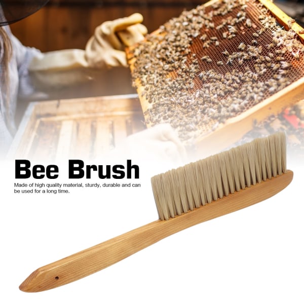 Kaksirivinen pitkävartinen mehiläishoitoharja mehiläispesän lakaisutyökalut