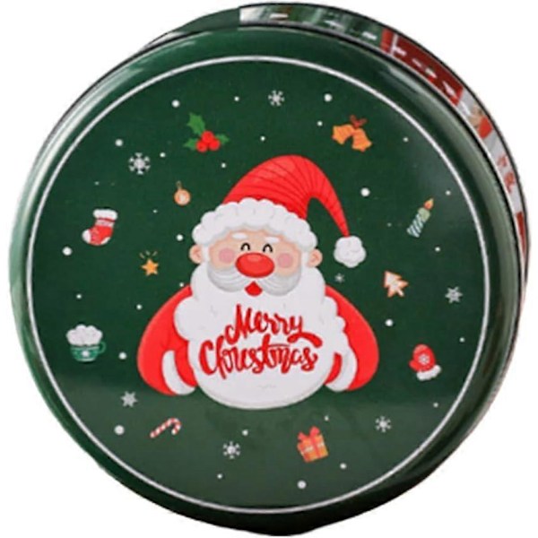 Julekagedåser, Runde Kagedåser, Store Opbevaringsdåser, Forseglet Kagedåse Opbevaring (Jul D) Diameter 16.8*H 7.8